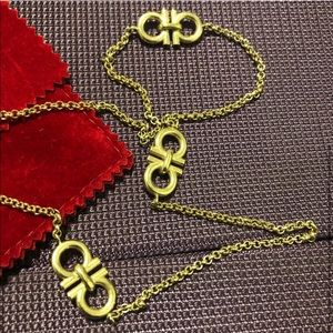 Salvatore Ferragamo necklace.